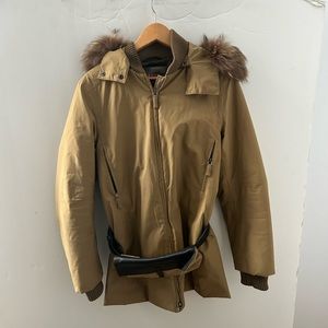 PRADA coat with belt bag